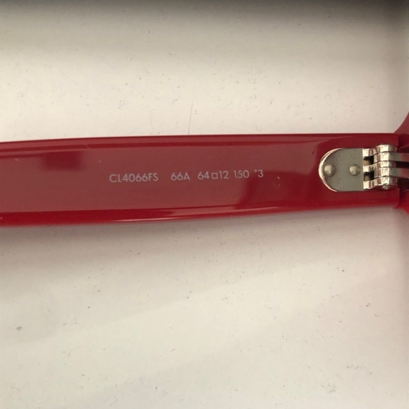 CELINE Red Acetate Crystal Butterfly Sunglasses CL4066IS - Picture 11 of 13